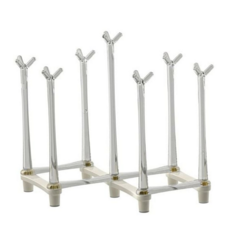 컵 정리대 다용도 투명 건조대 컵 수납 컵걸이 거치대 물컵 싱크대 식기 홀더, 화이트