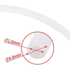 樂印屋3D列印 3D列印機專用配件 耐高溫鐵氟龍送料管 內徑2MM 外徑4MM 長度可制定 1.75, 每1米, 每1米