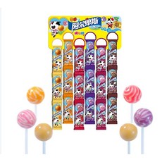 리우씨앤씨 막대사탕 간식 사탕 캔디 개별포장 포장은변경될수있슴 240620, 1개, 10g