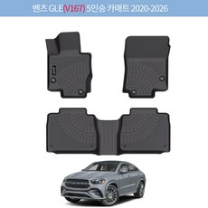 Jenofa 풀세트 3D 방수 방진 tpe카매트 간편한 사계절 세트적용 자동차매트, 벤츠 GLE 5인승 2020~, 블랙