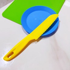 미즈코스 무독성 어린이 안전칼 유아 칼 아동 소꿉놀이 아동칼, 6개, 노랑