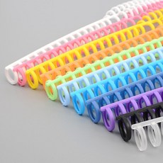 플라스틱 제본링 잡지 제작 바인더, 녹색