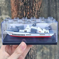 모형 항공모함 군함 피규어 미니어처 항공 모항, 1개, 합금 흰색 전투 호위함
