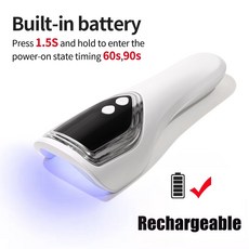 LINMANDA 손톱 건조 램프 휴대용 UV LED 폴리쉬 매니 도구 충전식 미니 네일 건조기, USB, White 4