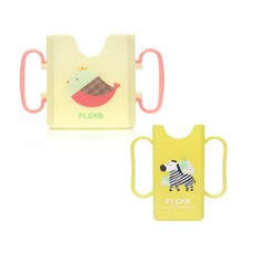 플렉사 우듀우듀홀더 + 미니팩 홀더 세트 케이스, 1개, 플렉사 우유두유홀더(옐로우_버드)+미니팩홀더(옐로우)