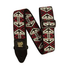 Ernie Ball P05339 原始紅色 緹花編織吉他貝斯背帶, 1個