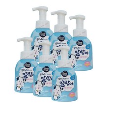 애경 샤워메이트 말랑카우를 좋아하는 말랑이 버블 핸드워시 우유향 용기, 300ml, 6개