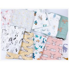 럭셔리베이비 프리미엄 뱀부 블랭킷 아기 신생아 밤부코튼 블랭킷 속싸개 겸용 거즈 아기이불 유아 여름 애착이불, 꿈꾸는고래, 2.고급M사이즈