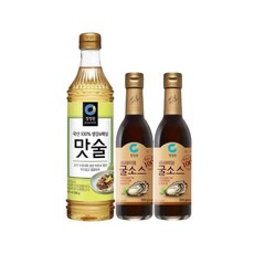 청정원 프리미엄굴소스500g 2개+맛술 830ml, 2개, 500g