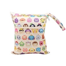 卡通圖案防水尿布收納袋 輕巧方便攜帶 多功能收納, 無