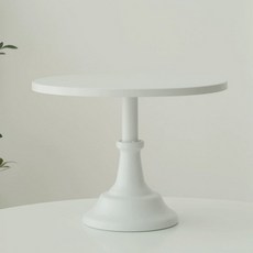 케이크 스탠드 카페 원형 디저트트레이 떡 홈파티 케익, 1개, 라지 화이트