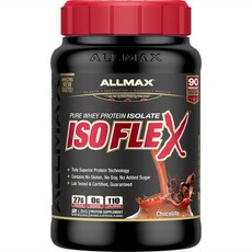 ALLMAX ISOFLEX分離乳清蛋白粉, 巧克力, 1個, 907克