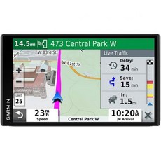 Garmin DriveSmart 65 및 트래픽 6.95인치 디스플레이 핸즈프리 통화 기능을 갖춘 GPS 내비게이터 교통 알림 도로 주행을 위한 정보 포함 갱신, 1개