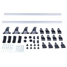 루프랙 가로바 히치 바스켓 루프렉 차량용 자전거 캐리어 거치대 레이 포터 2pcs 유니버설 자동차 루프 랙 방수 탑 가방 스토리지 수하물 지원 suv 루프 랙 자동, 육군 녹색