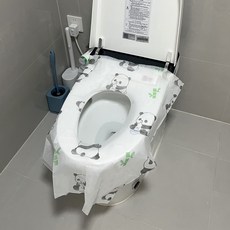 앨오앤지 1회용 초대형 변기시트 60x65cm 50P 개별 포장, 50매