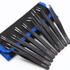 369TOOL ESD 정밀 핀셋 9종 세트, 1개