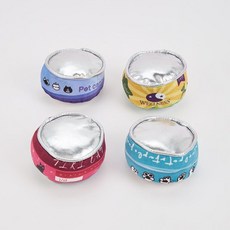 寵物玩具 貓咪玩具 狗玩具 貓罐頭發聲玩具 響紙玩具 貓薄荷玩具 貓咪自嗨防止抑鬱, 紅色,含貓薄荷響紙球, 1個