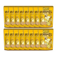 HBAF 바프 허니버터아몬드, 40g, 16개