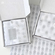 高級拷貝包裝紙 禮物包裝 手帳禮品包材 包卡緩衝紙, 1個, 圓點雪梨紙 5張/包