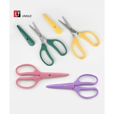 패션스타트 170mm 유니크 샤크 가위 4컬러 스테인리스 스틸 쵸키 원단 가죽 재단, 모던그린, 1개
