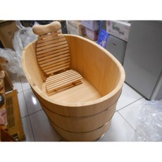 檜木泡澡桶收納式椅組, 1個