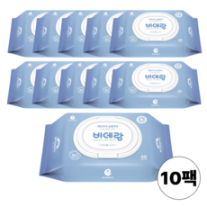 앙블랑 화장실용 비데티슈 캡형 저자극 비데물티슈, 10개, 46매, 60g