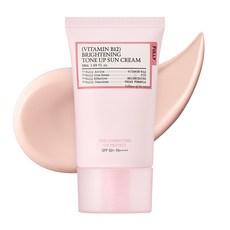 풀리 비타민 B12 브라이트닝 톤업 선크림 / 핑크 톤업 선크림, 1개, 50ml