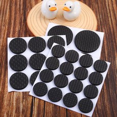 의자 발패드 바닥보호 원형 40mm 1장(4P), 단품, 레드(a), 블루(c)