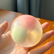 걸스코코 슬랑이모음전 말랑이 왁뿌볼 친구선물 슬라임 스트레스해소말랑이, 1개, 몰캉팝볼말랑이/마카롱
