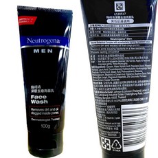Neutrogena 露得清 男性深層去油洗面乳 100g, 1個, 洗面乳100g
