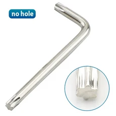 수공구 Torx 키 렌치 L 유형 스타 니켈 도금 T6 T7 T8 T10 T15 T20 T25 T30 변조 방지 보안, 01 T6x20x52 2pcs, 01 no hole