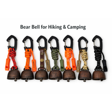 Bear Bell for Hiking 멧돼지 곰 경고용 종 야생동물 접근방지 수공예품, 랜덤  (희망색 있으면 배송요청사항에 ), 1개