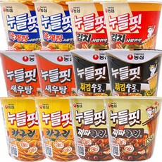 농심 누들핏 12입 (육개장+김치사발+카구리+새우탕+짜파구리+튀김우동 각 2개씩), 1박스