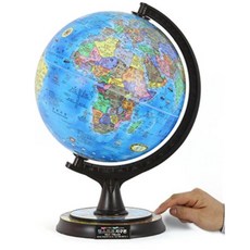 24cm 초등학교 중학교 지리시간 세계사 교구 지구본 관찰 교실 유아 사무실 과학 대륙, 30cm 블루 타임존 지구본