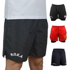 로카 초경량 투인원 러닝 헬스 쿨링 기능성 팬츠 군인 반바지