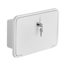 房車外置淋浴器改裝配件 隱藏式淋浴盒 抽拉式花灑 冷熱開關混水閥, 9453--白色, 白色