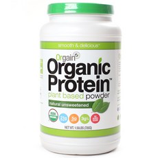 Orgain 無麩質乳清蛋白質補充粉 無糖款, 1個, 720克