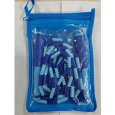 【無品牌】兒童竹節跳繩小學生幼兒園專用初學一年級可調節健身專業跳繩批發, 1個, 普通款藍色(手提袋包裝)