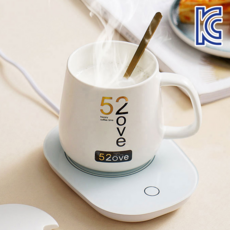 스마트 컵워머 보온 컵 받침대, 그린, 1개