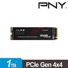 PNY XLR8 CS3140 4TB/2TB/1TB M.2 2280 Gen4 SSD固態硬碟 PS5相容, 1TB