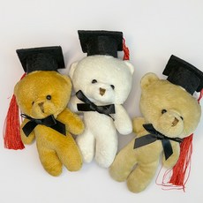 2종 졸업 학사모 곰돌이 인형 키링 졸업식 꽃다발 장식 단체 행사 기념품 수료식 축하 캐릭터_TR-2026001