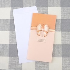 춘식쓰만물상 축하 카드 그리팅카드, 리본 - 골드