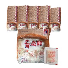 일회용 양념 깨소금 순대 맛소금 85포x50 1회용 개별 소포장 낱개 배달용 포장 가게 업소용, 617.3g