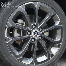 [비브랜드] 피그파인더 18인치 휠마스크 기스 흠집 방지 포인트 스티커 DIY 스크래치보호 커버 차량용품 티볼리에어 호환, B타입_유광화이트, 1개