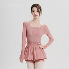 반팔 레오타드 성인 메쉬 발레 연습복 여성용 반소매 댄스 체조 무용복