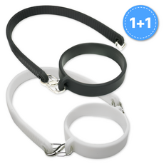 아이셀로 스타벅스 스탠리 호환 실리콘 텀블러 스트랩, 1세트, 블랙