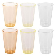 파티 음료컵 맥주컵 플라스틱컵 여행 7p 파티 음료 컵 맥주컵 플라스틱 여행 7p+동아상사Shop, 파티음료컵(연노랑)