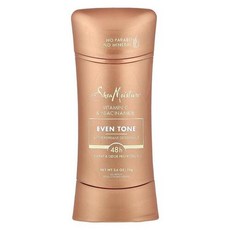 SheaMoisture Even Tone 땀 억제제 데오도런트 비타민C 및 나이아신아마이드 74g(2.6oz), 1개, 1개