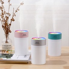 슈리팜 차량용 USB 미니 무드등 가습기 다용도 습도 조절기, 그라파아트그린