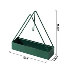 三角蚊香架 復古懷舊質感 15x4.5x15.5cm, 綠色